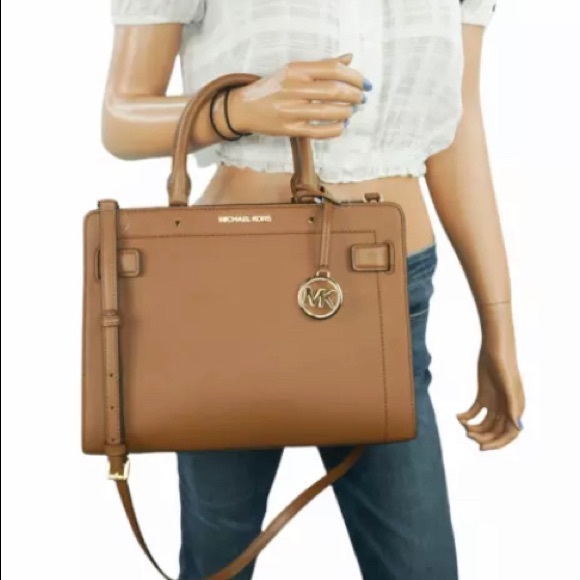 💗MICHAEL KORS💗RAYNE Medium Size leather satchel in powder blush. New with tags - Picture 14 of 16